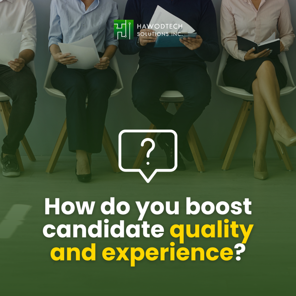boosting candidate quality and experience poster
